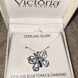 Blue topaz butterfly